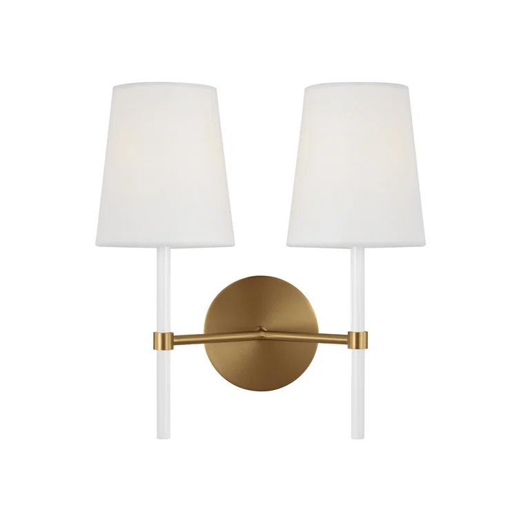Monroe Cone-Shaped 12'' Brass Dimmable Wall Sconce