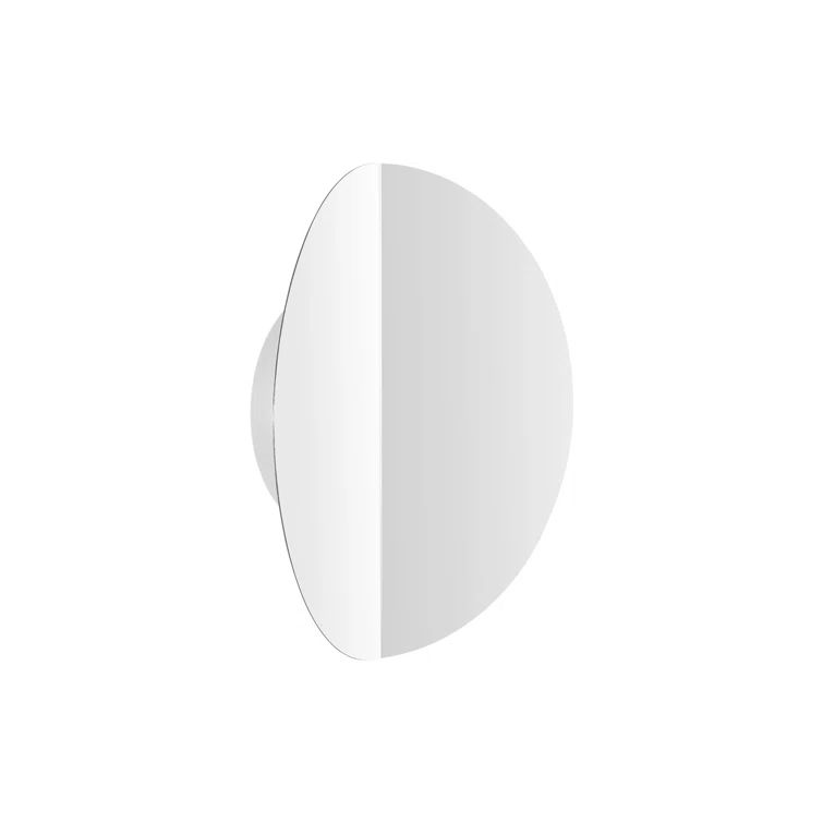 Dottie 12" Transitional Dimmable LED Sconce in Polished Nickel