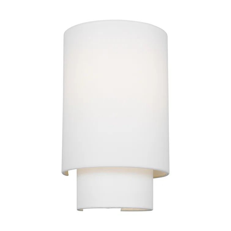 Sawyer Polished Nickel Cylinder Direct Wired Sconce, 14.13 in