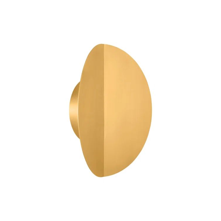 Dottie Burnished Brass Dimmable LED Wall Sconce, 12"