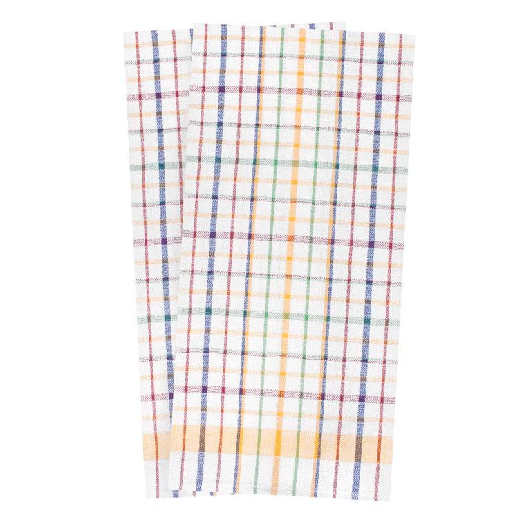 Multicolor Cotton Plaid Kitchen Towel Set