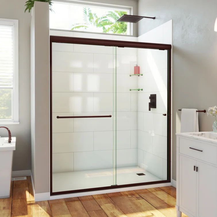 Alliance Pro HV 60" Oil Rubbed Bronze Semi-Frameless Sliding Shower Door