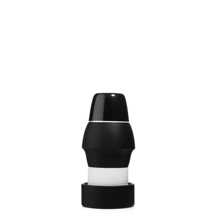 Compact Black and White Silicone Travel Bidet with Retractable Nozzle