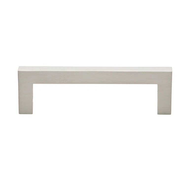 Brushed Nickel 3 3/4" Modern Bar Pull with Mounting Hardware