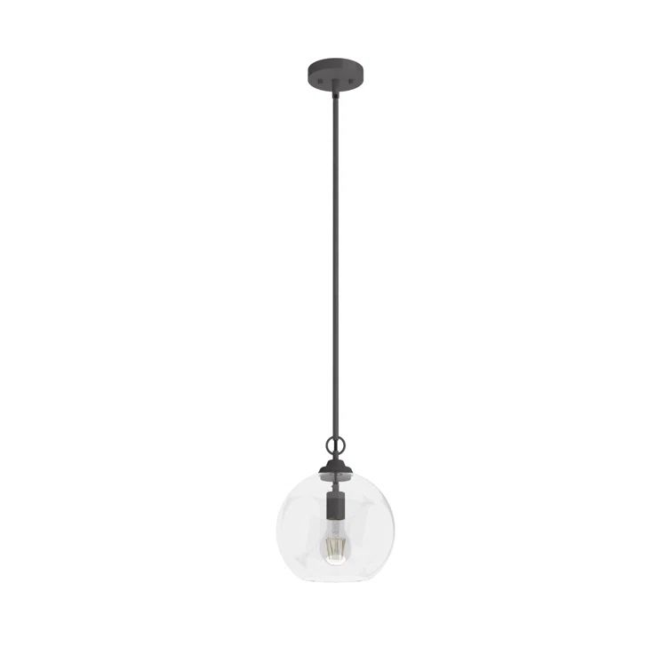 Noble Bronze Glass Globe Pendant Light with LED