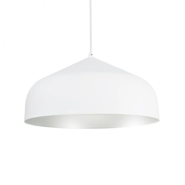 Helena White and Silver Aluminum LED Pendant Light