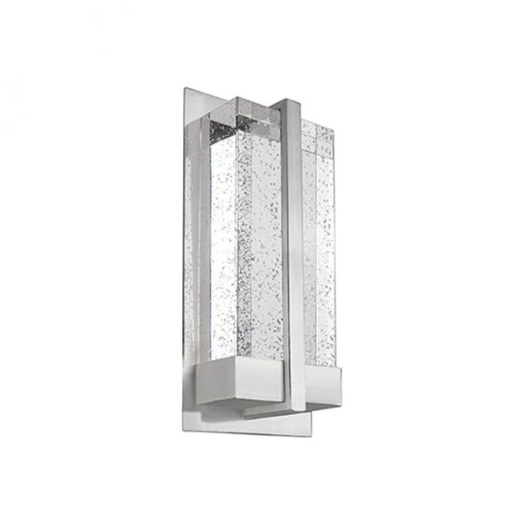 Chrome 12" Dimmable Direct Wired Wall Sconce