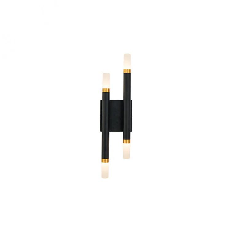 Black Aluminum Cylinder Dimmable LED Wall Sconce