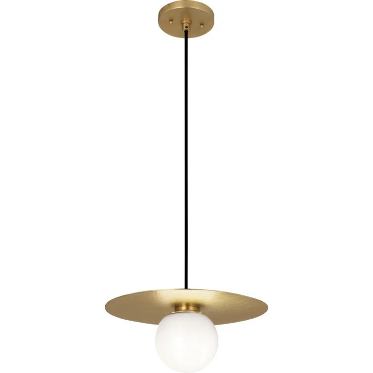 Dal Modern Brass LED Globe Pendant for Indoors/Outdoors