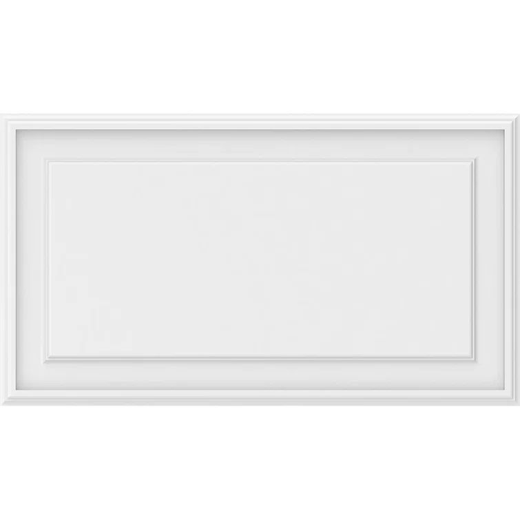 Legacy Raised White PVC Decorative Wall Panel 32" x 18"