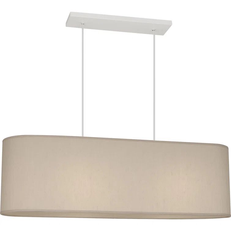 Elena Modern White Glass 2-Light Kitchen Island Pendant