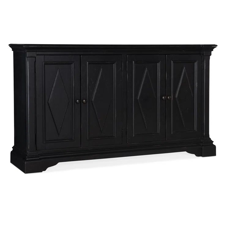 Black Transitional Oak and Birch 64'' Sideboard