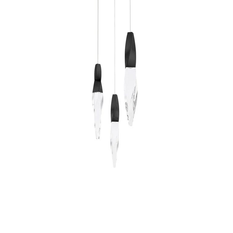 Kindjal Black Crystal LED Pendant Light