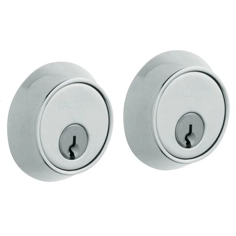 Polished Chrome Universal Handing Double Cylinder Deadbolt