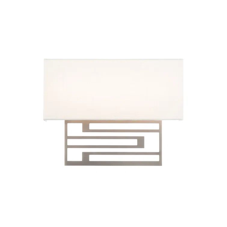 Brushed Nickel 14" LED Dimmable Wall Sconce for Modern Homes