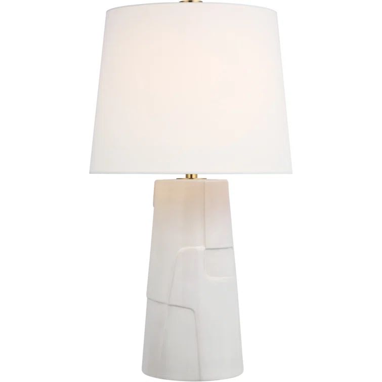 Mixed White Ceramic Adjustable Outdoor Table Lamp
