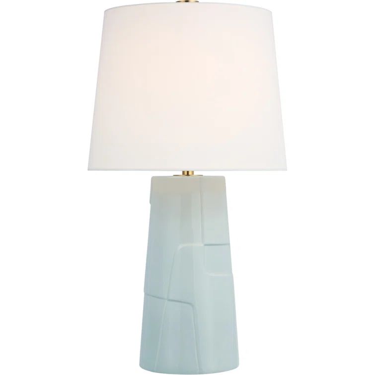 Adjustable Ice Blue Porcelain Outdoor Table Lamp