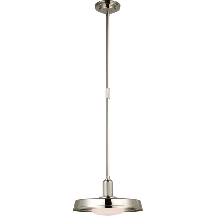 Ruhlmann 14" Polished Nickel Minimalist Pendant Light