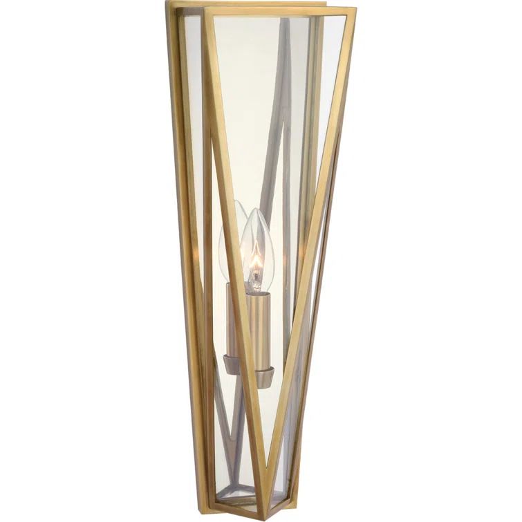 Lorino 17.75" Brass and Bronze Dimmable Wall Sconce