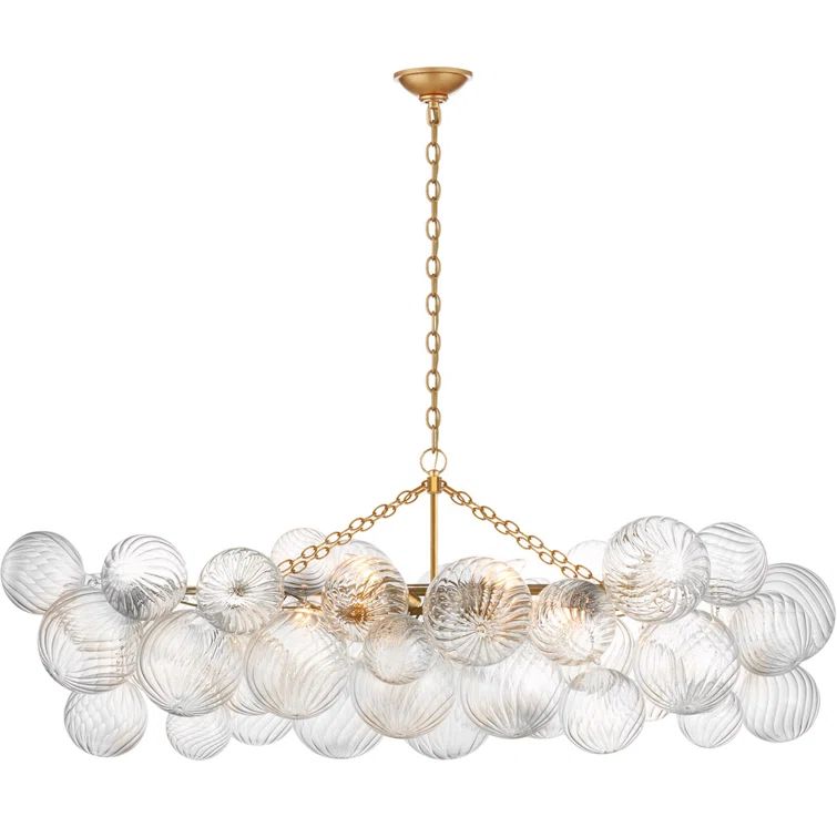 White Crystal Candle 8-Light Plug-in Chandelier
