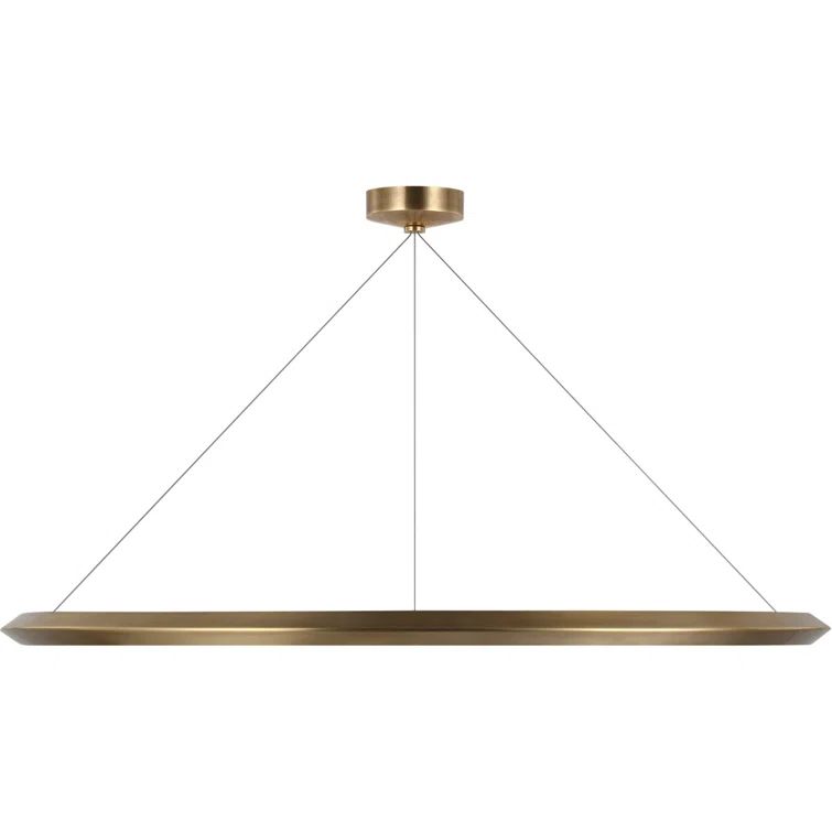 Natural Brass 48" LED Ring Chandelier