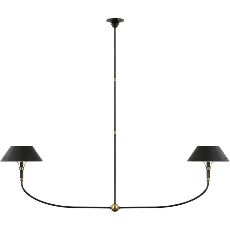 Turlington Bronze and Brass 68" Linear Chandelier
