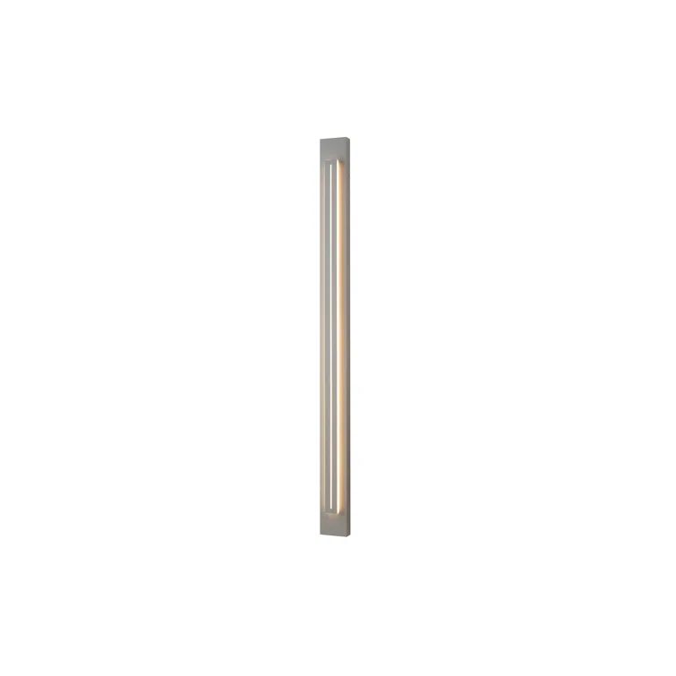 Tall Silver LED Outdoor Wall Light with Dimmable Feature