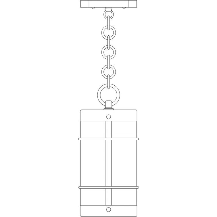 Valencia Frosted Glass Mission Brown Pendant Light