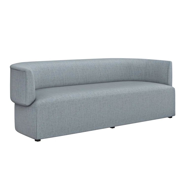 Martine Azure Marsh Solid Wood 94'' Upholstered Sofa
