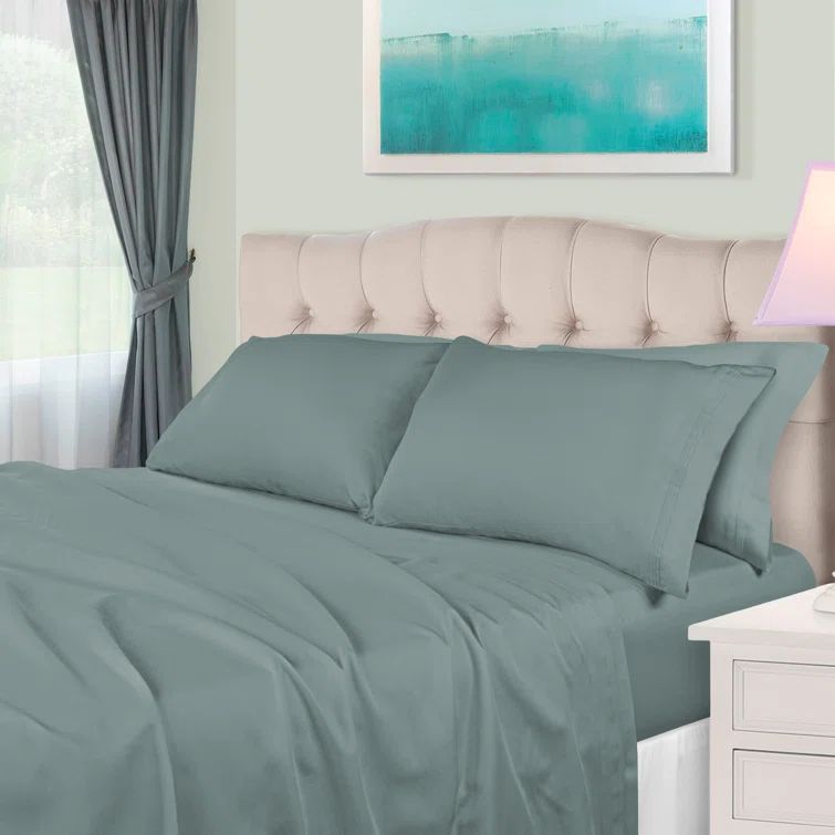 Luxury Teal Egyptian Cotton Full Deep Pocket Sheet Set