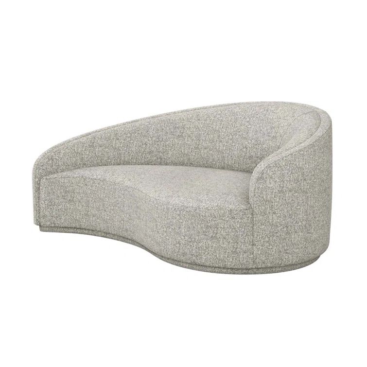 Azure Breeze Left-Facing Wood Chaise Lounge with 18" Seat Height