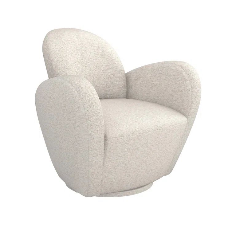 Azure Drift Wood Swivel Armchair