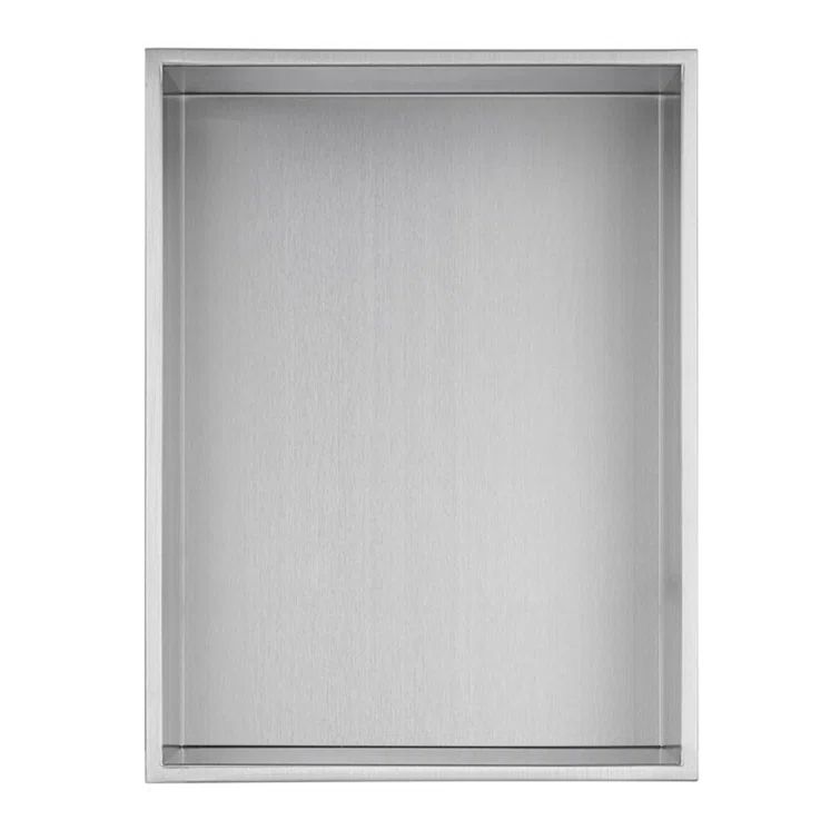 Rectangular Stainless Steel Built-In Shower Niche