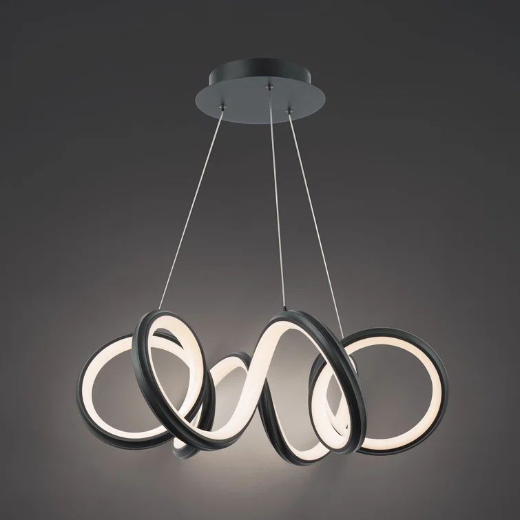 Mamba Black Scrollwork LED Pendant for Indoor/Outdoor Use