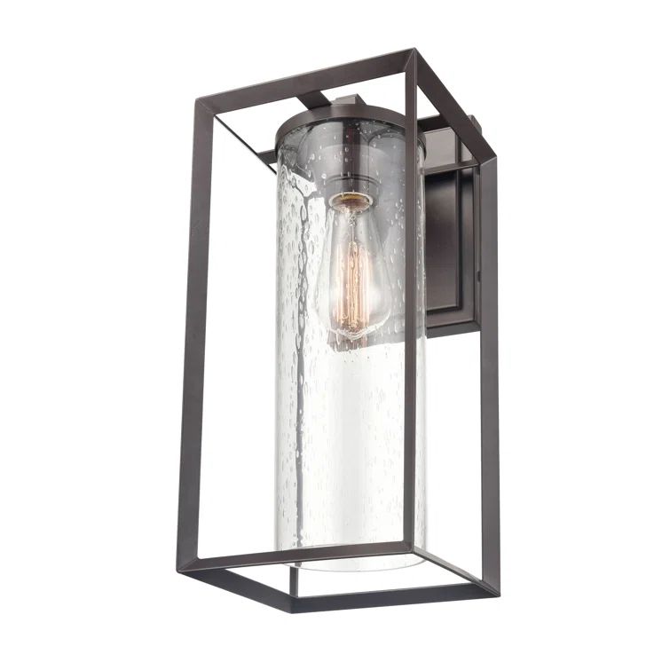 Bronze Direct Wired Electric Outdoor Wall Sconce
