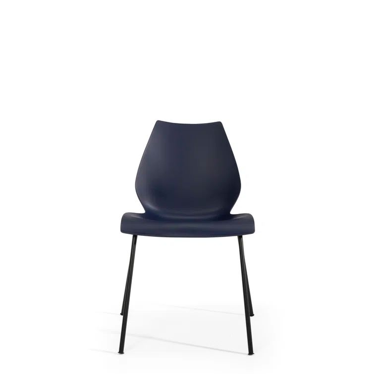 Pale Blue Maui Stacking Metal Chair Set by Vico Magistretti