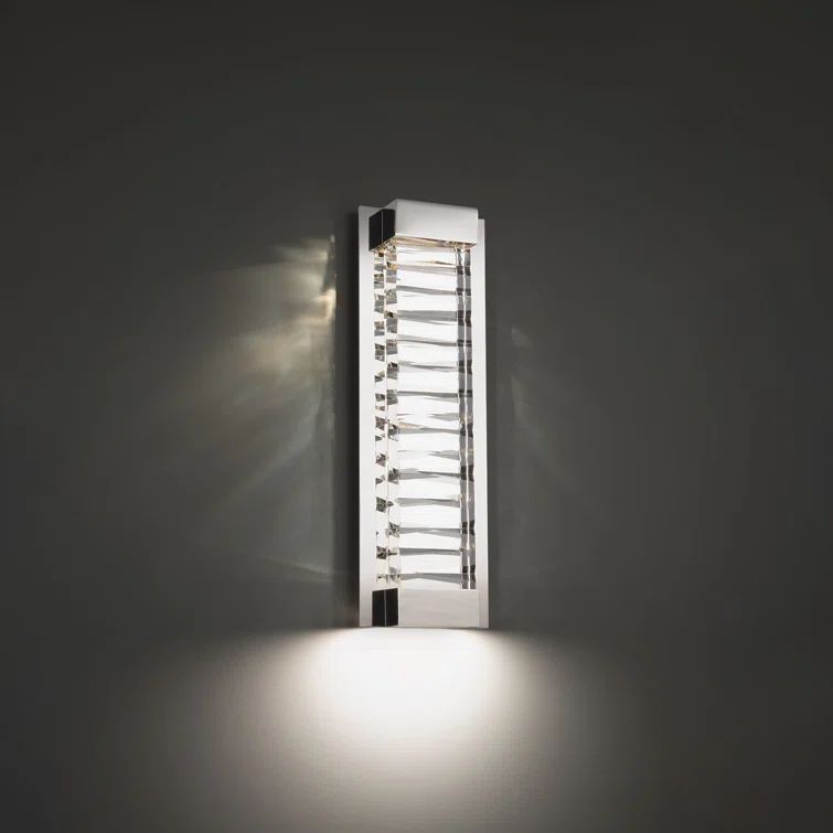 Polished Nickel 18" Dimmable LED Wall Sconce