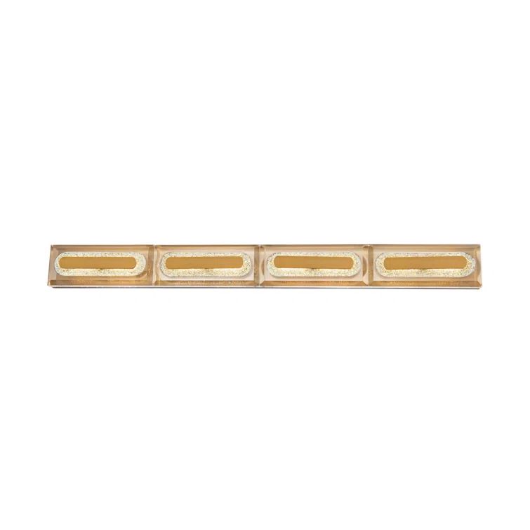 Soiree 36" Aged Brass LED Vanity & Wall Light with Crystal Gemstones