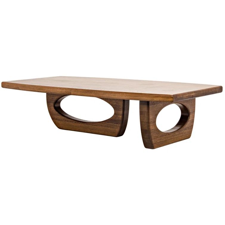 Douglas 72'' Rectangular Dark Walnut Wood Coffee Table