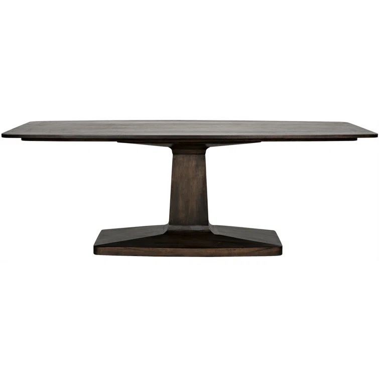 Mid-century Modern Travis Extendable Solid Walnut Dining Table