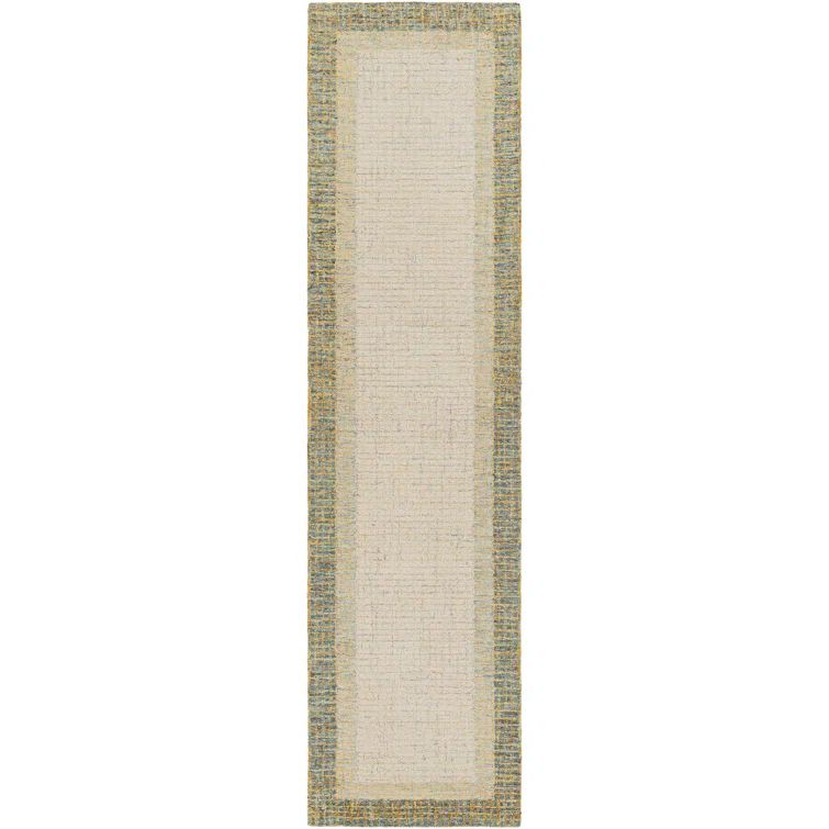 Handmade Tufted Wool Rectangular Easy Care Rug