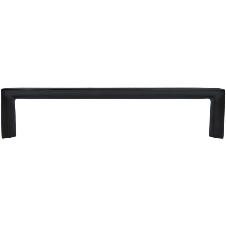 Modern Black Steel Cabinet Bar Pull with Mounting Hardware