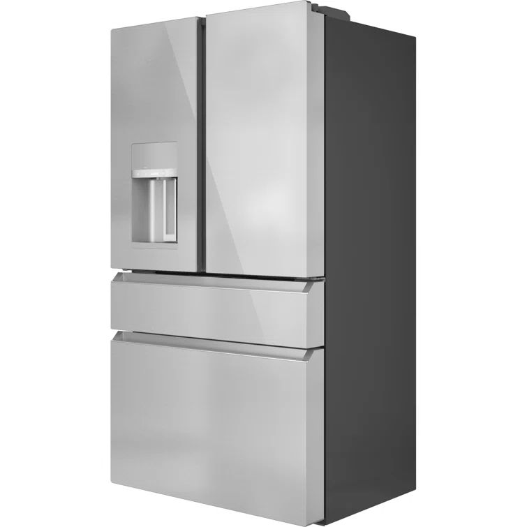 Platinum Glass Counter-Depth French Door Refrigerator with Ice Maker
