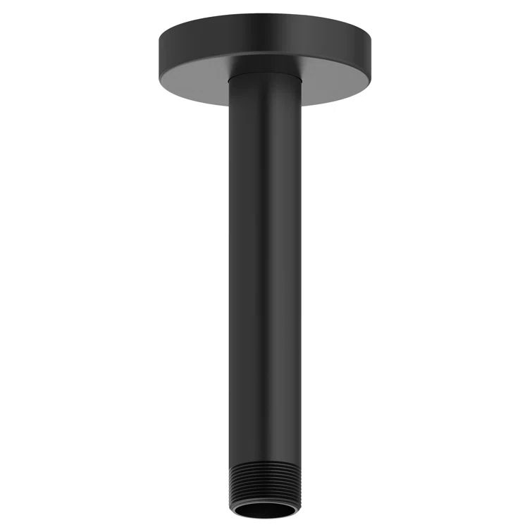 Matte Black Ceiling Mount Shower Arm 6 inch