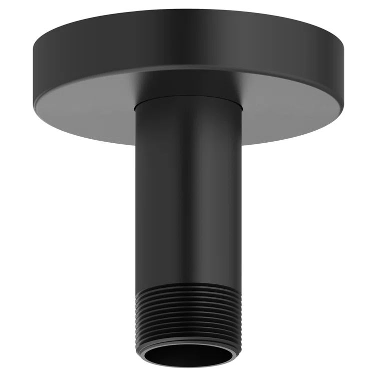 Matte Black Ceiling Mount Rain Shower Arm 3 Inch