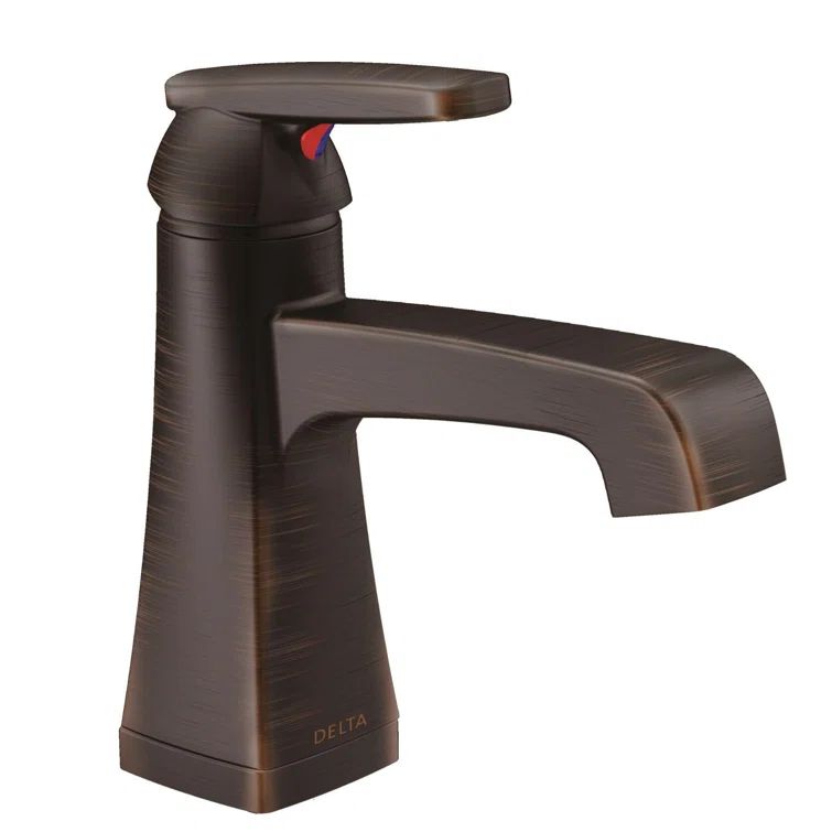 Eco-Friendly Venetian Bronze Single Hole Modern Bathroom Faucet