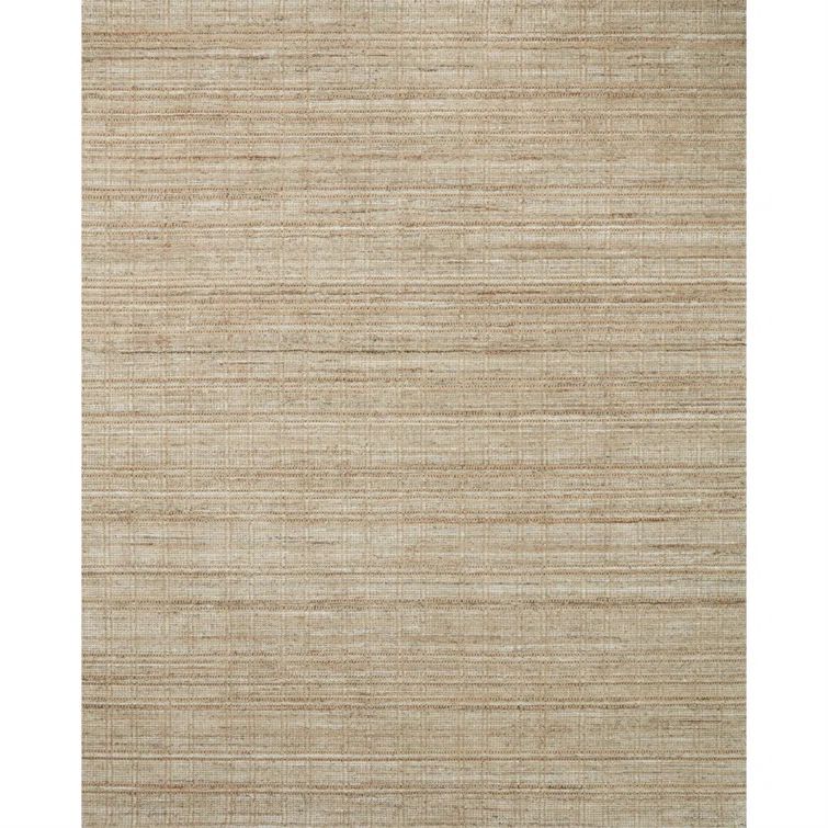 Casual Elegance Natural Sand Hand-Loomed Rectangular Rug - 11'6" x 15'