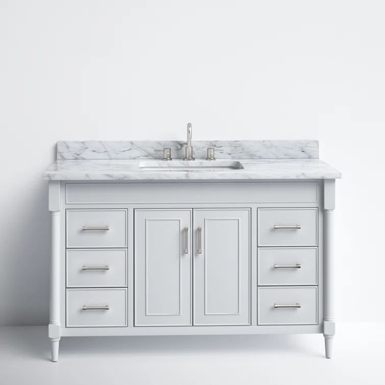 Selene Light Gray 49'' Single Freestanding Bathroom Vanity