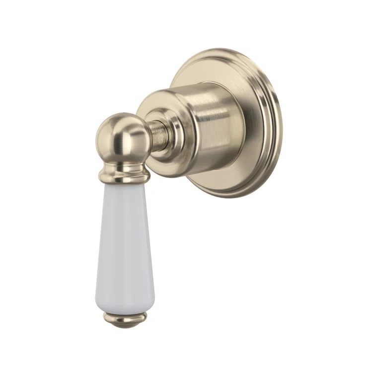 Edwardian Satin Nickel Shower Lever Trim