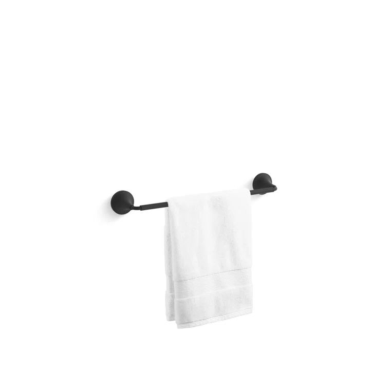 Tone Matte Black 18" Wall Mounted Single Towel Bar